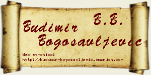 Budimir Bogosavljević vizit kartica